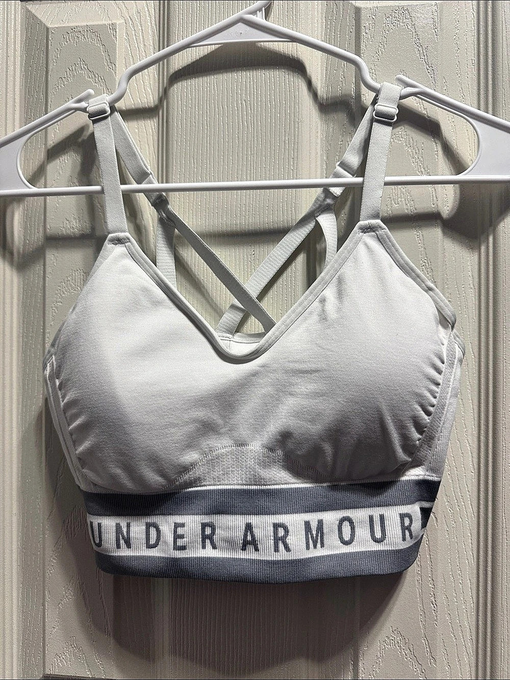 Under Armour Seamless Sports Bra Gray Large